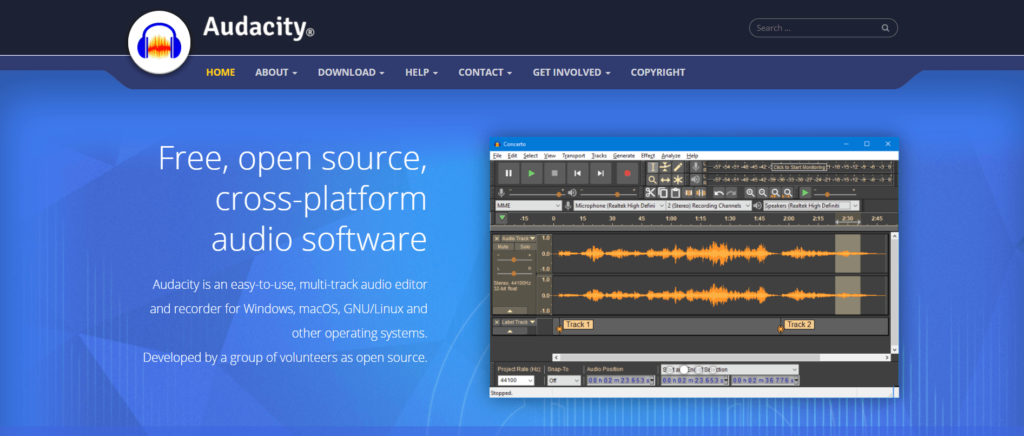 Double-Ender Recording with Audacity